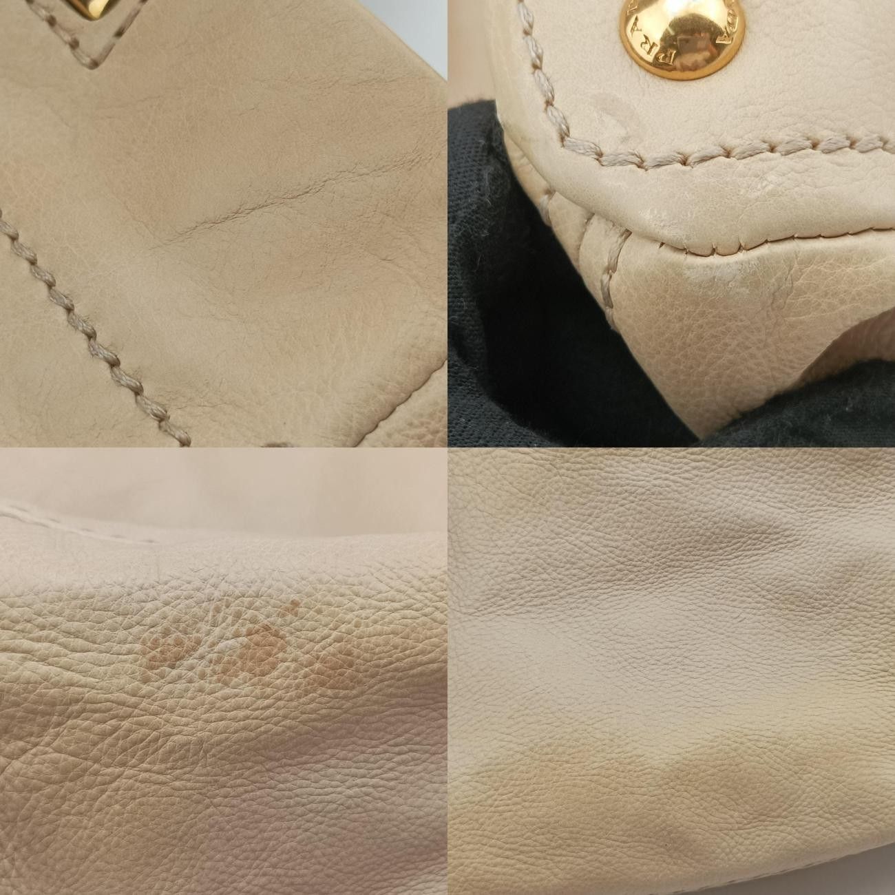 プラダPradaソフトトップベージュレザーBN2082164