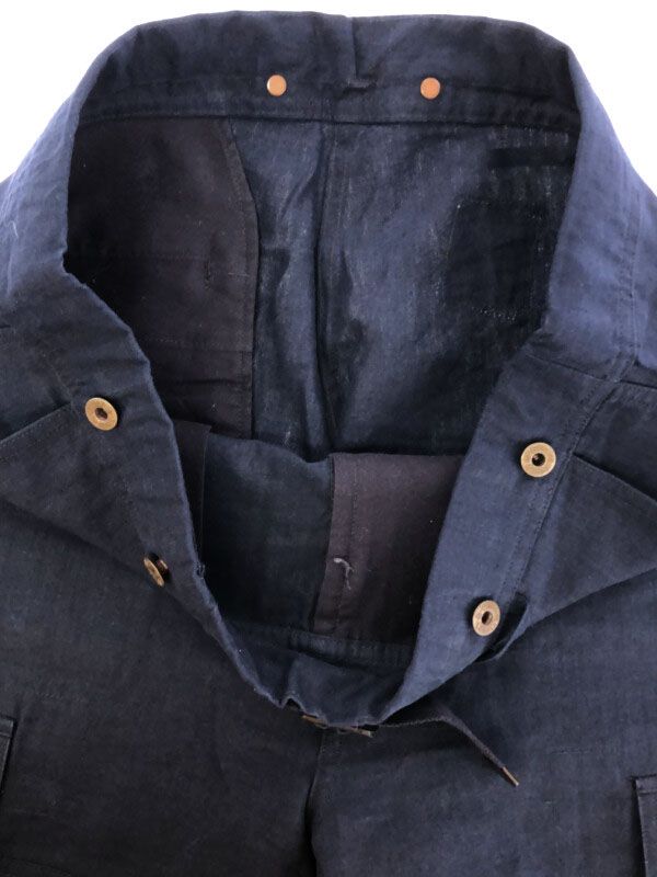 Nigel Cabourn ナイジェルケーボン リネンカーゴパンツ ネイビー 32