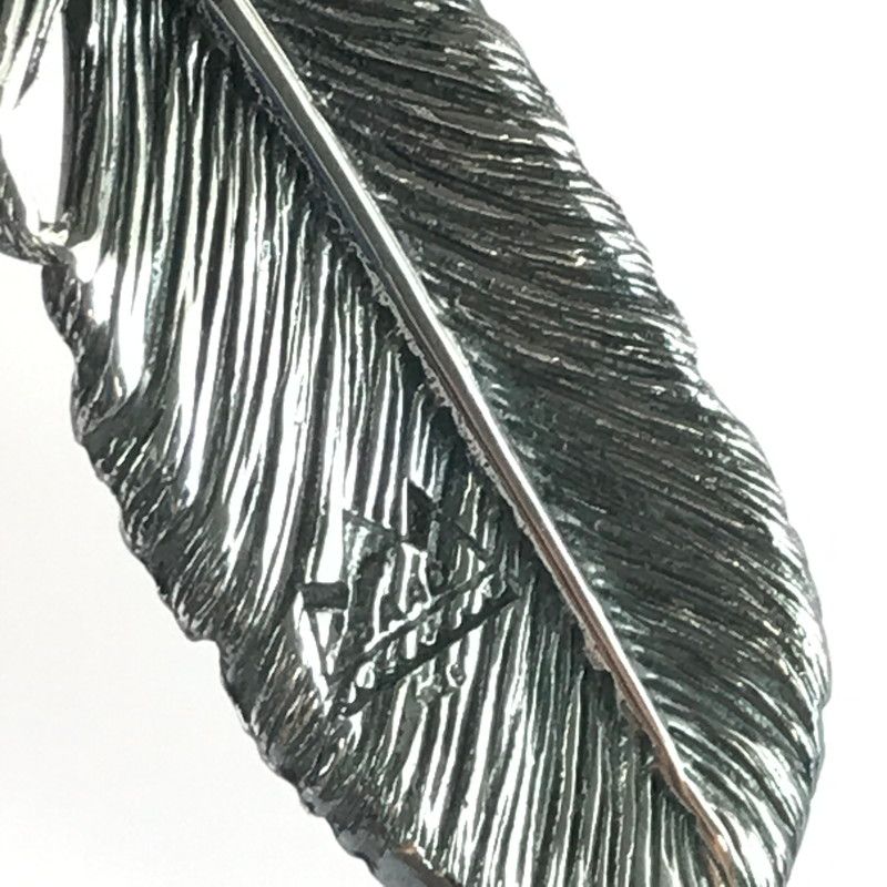 中古品】 SAAD サード SILVER925 P-419-S-L フェザー ペンダント