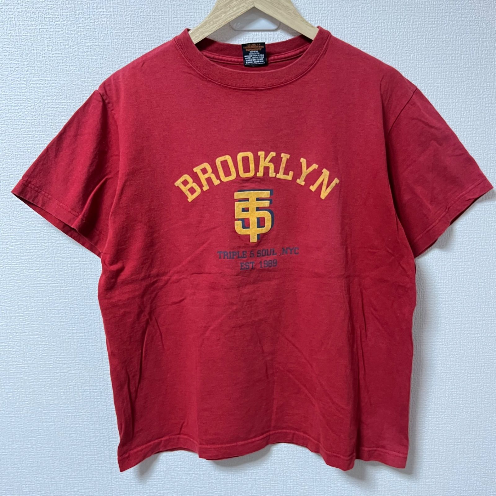 w^)b TRIPLE FIVE SOUL NYC トリプルファイブソウル 半袖Tシャツ ロゴ