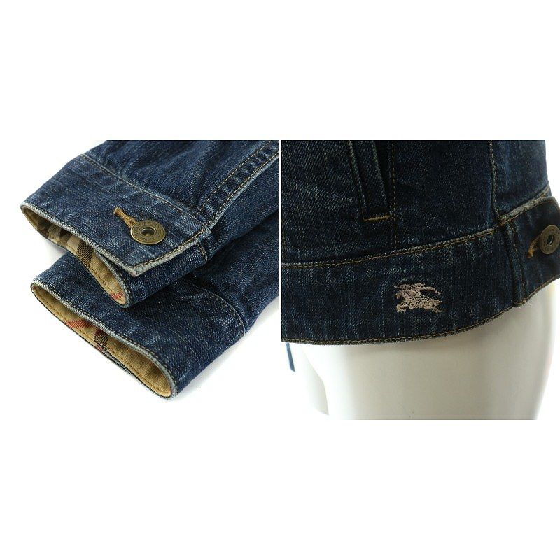 バーバリーブルーレーベル BURBERRY デニム ジャケット Gジャン BB 