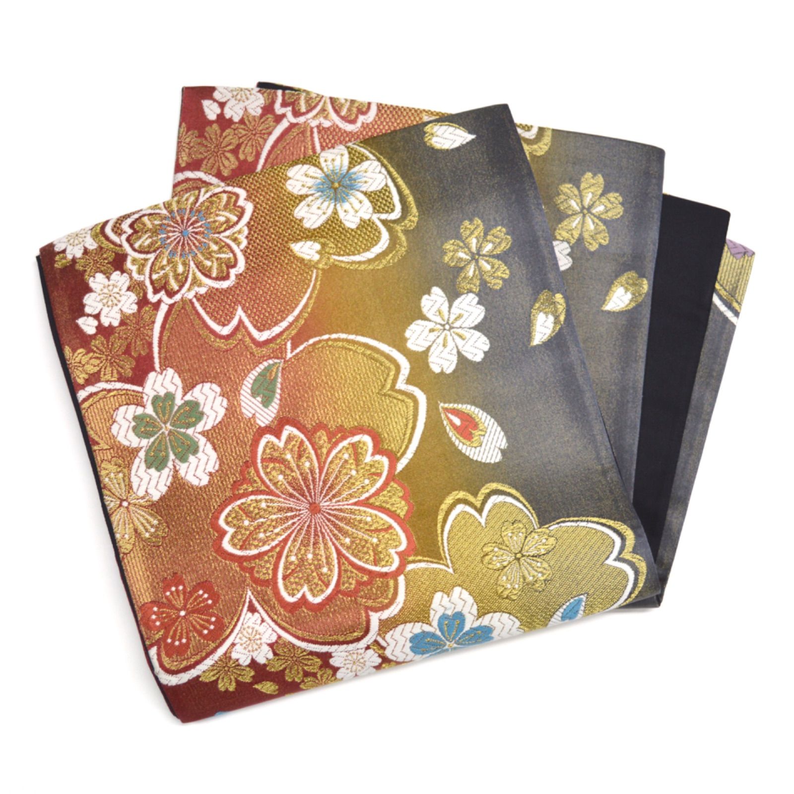 訳あり特価Used品》 正絹 振袖フルセット S〜Lサイズ 金駒刺繍 白地