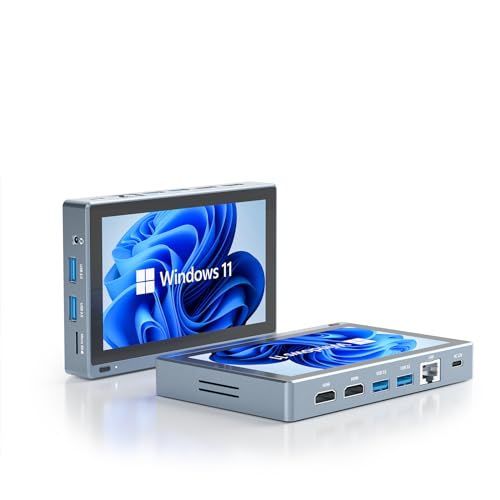 J4125_8GB_256GB HigolePC Gole1 Pro ミニPC 5.5インチスクリーン付き