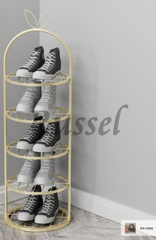 かわいいウサ耳シューズラック おしゃれ 靴置き 靴箱 スリッパラック 省スペース 下駄箱 ゴールド ブラック ホワイト ディスプレイラック5-88