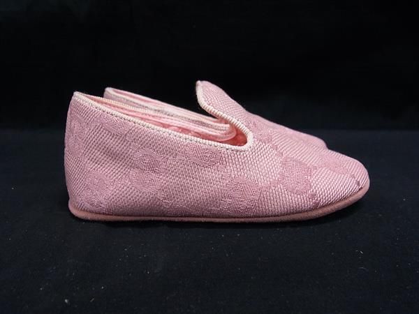 GUCCI グッチ GG柄 GGキャンバス ベビーシューズ ファーストシューズ 表記サイズ 18 約12.0 cm 靴 ピンク系 FR 0422