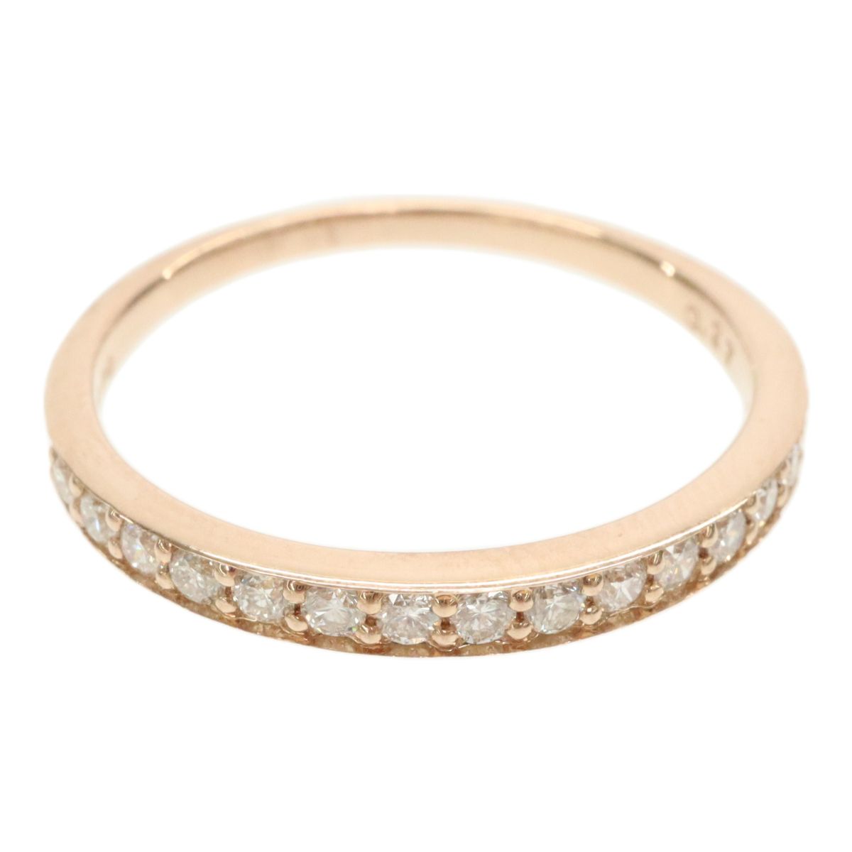 ESTELLE エステール K18PG 18金ピンクゴールド ダイヤ0.27ct ハーフ  