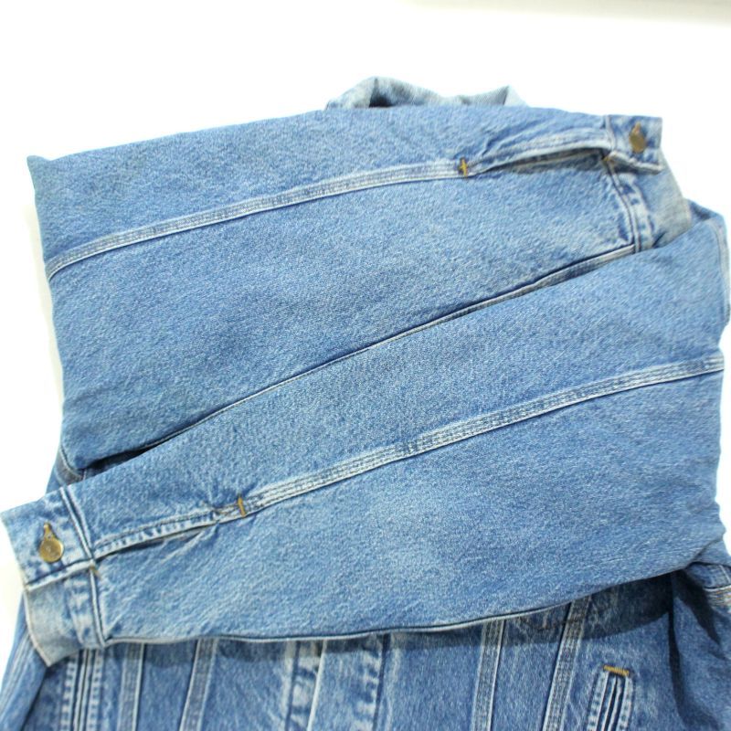 00s USA製 Carhartt 裏地ブランケット デニムジャケット メンズ XL