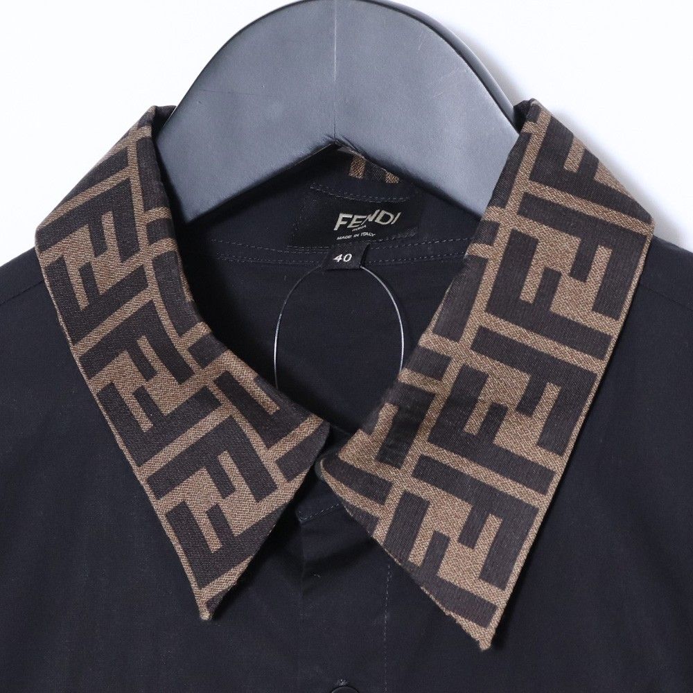 FENDI ブラックシャツ 40サイズ FENDI ブラックシャツ 40サイズ