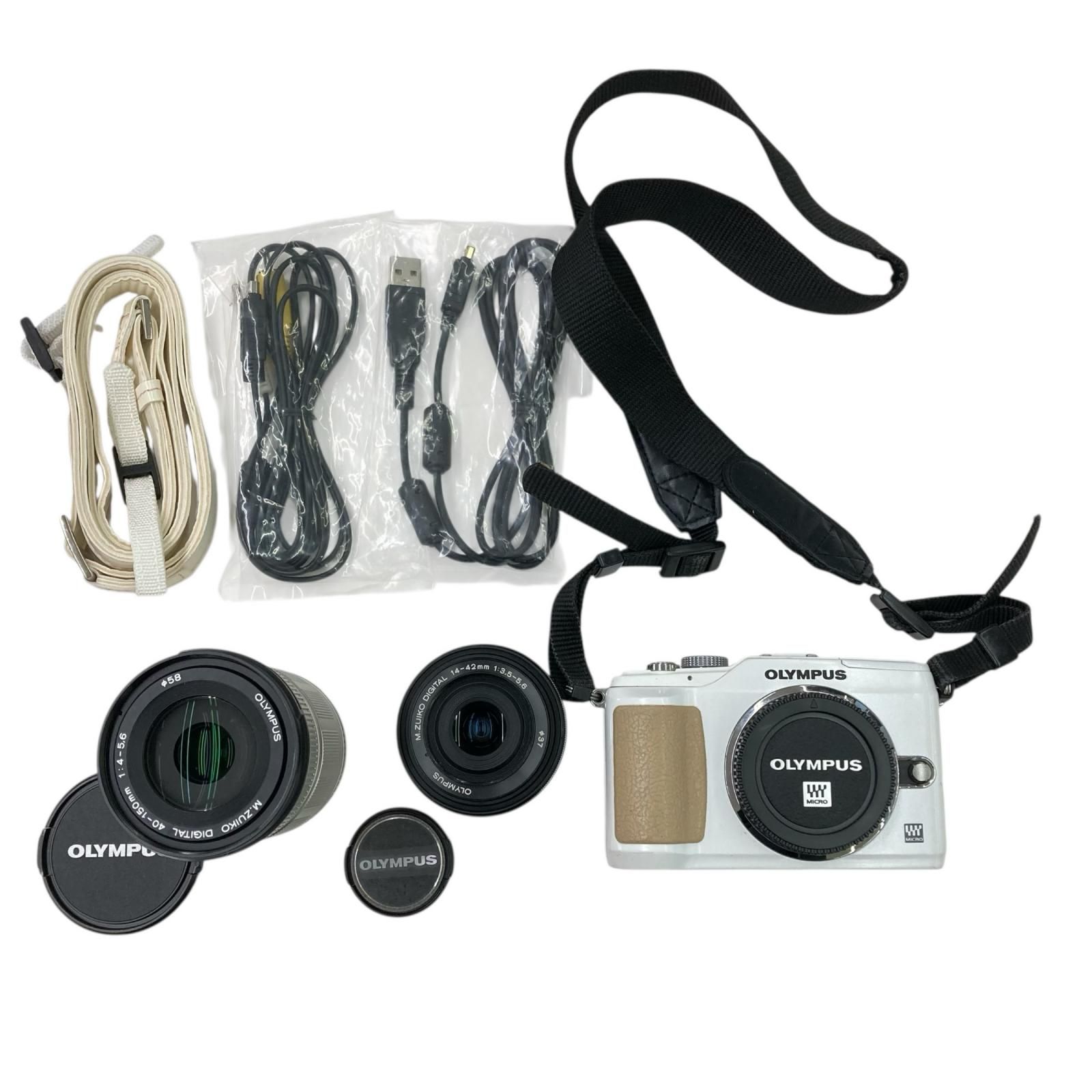 OLYMPUS PEN E-PL2 本体＋望遠レンズ＋標準レンズ（ジャンク） 186000