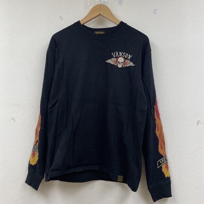 VANSON ヴァンソン Tシャツ 長袖 ロンT 長袖 Tシャツ スカル