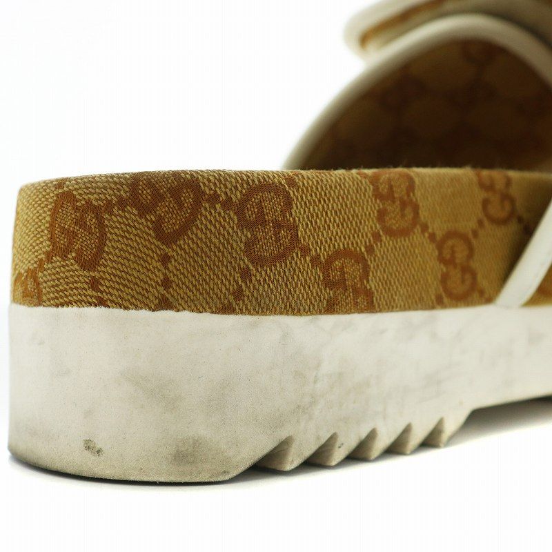 グッチ GUCCI ×アディダス adidas プラットフォームサンダル