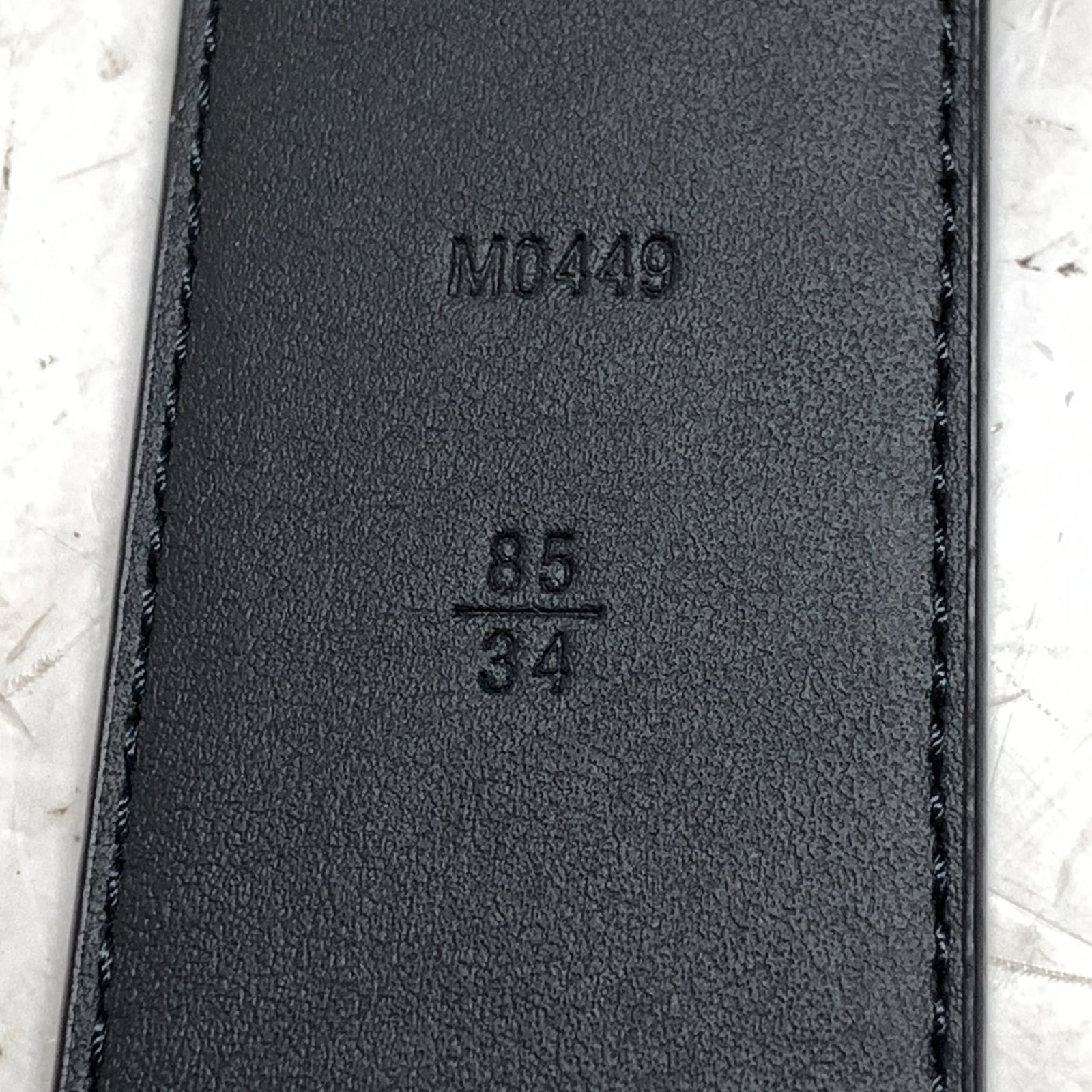 f001 B 美品 LOUIS VUITTON ベルト モノグラム エクリプス M0449Q 40MM