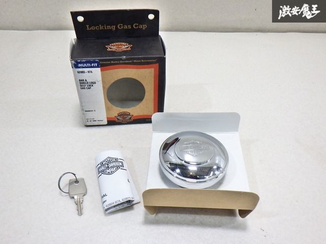 【未使用アウトレット品】ハーレー 純正 タンクキャップ フューエルキャップ 燃料 スポーツスター ダイナ ソフテイル 62803-97A 棚7-4-C