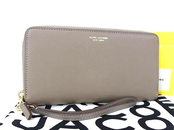 MARC JACOBS マークジェイコブス レザー ラウンドファスナー 長財布 ウォレット レディース ブラウン系 BN2113