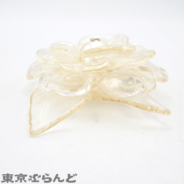 CHANEL 03P クリアカメリアブローチコサージュシャネル