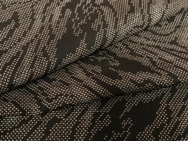 平和屋着物●本場大島紬　泥染　カタス7マルキ　流水文　正絹　逸品　AABA0086zg 平和屋着物○本場大島紬 泥染 カタス7マルキ 流水文 正絹 逸品