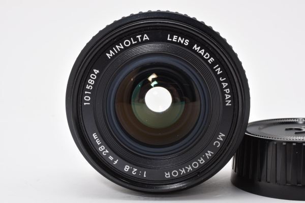 MINOLTA ミノルタ MC W.ROKKOR 28mm F2 美品】動作◎ ミノルタ MC W