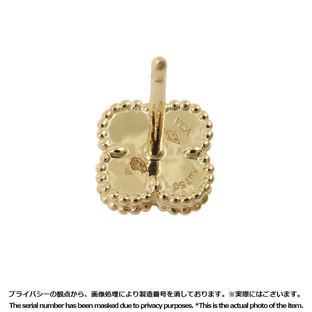 ヴァンクリーフ&アーペル　スイートアルハンブラ　マザーオブパール　ピアス ヴァンクリーフ スウィート アルハンブラ マザー オブ パール