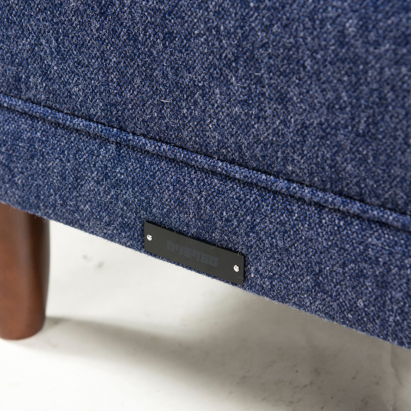 ◇美品◇カリモク60 オットマン タープブルー デニム風 カジュアル