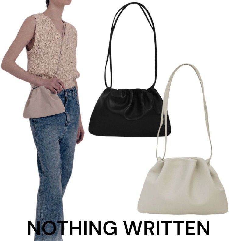 の 韓国人気 NOTHING WRITTEN Nella strap bag 2色選択可♪