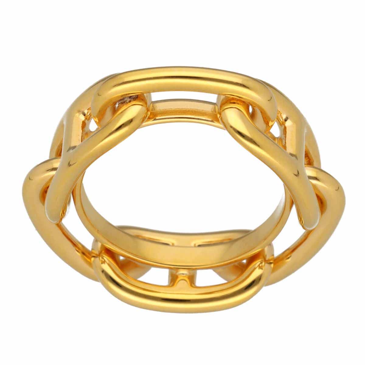 Hermes エルメス シェーヌダンクル スカーフリング 真鍮 金メッキ  