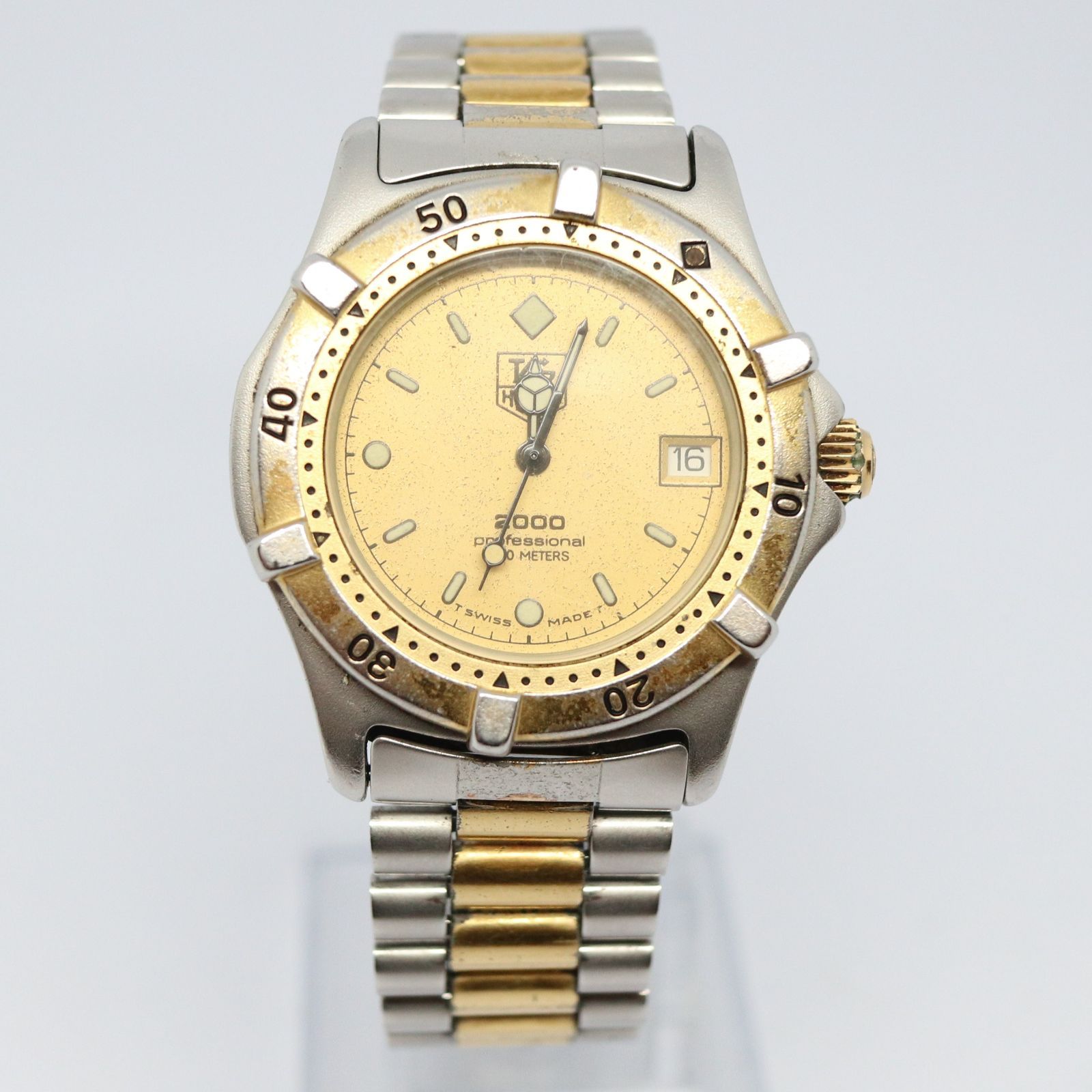 【良品 正規品】タグホイヤー  腕時計 ゴールド プロフェッショナル 稼働品ゴールド系