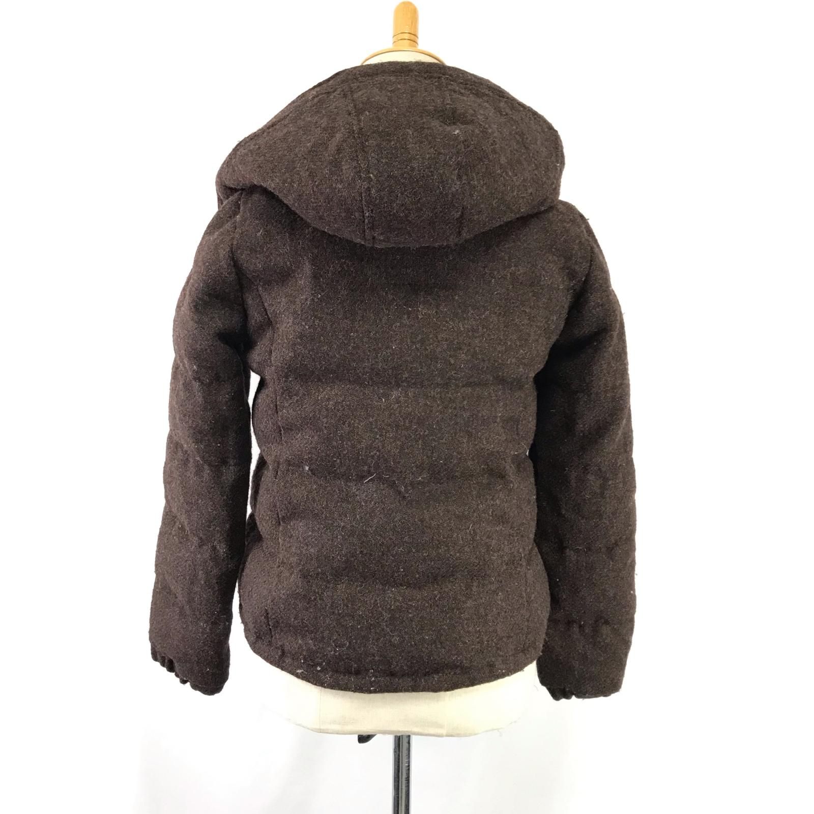 【美品】アースミュージック × ハリスツイード ダウンジャケット M レディース 美品】アースミュージック × ハリスツイード ダウンジャケット M