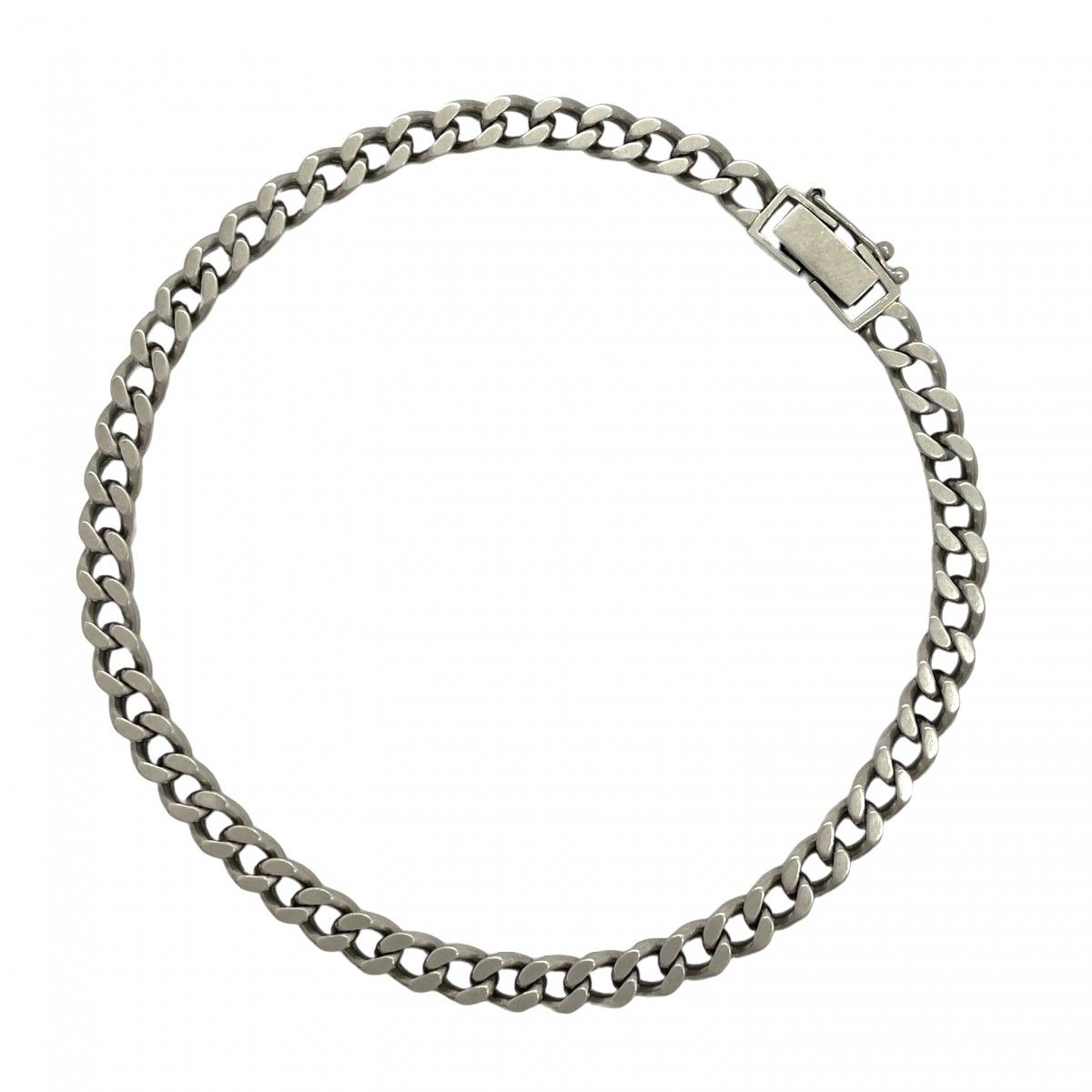 5khe003】喜平 ブレスレット Pt850 プラチナ 2面 シングル 21.3cm 18.3  