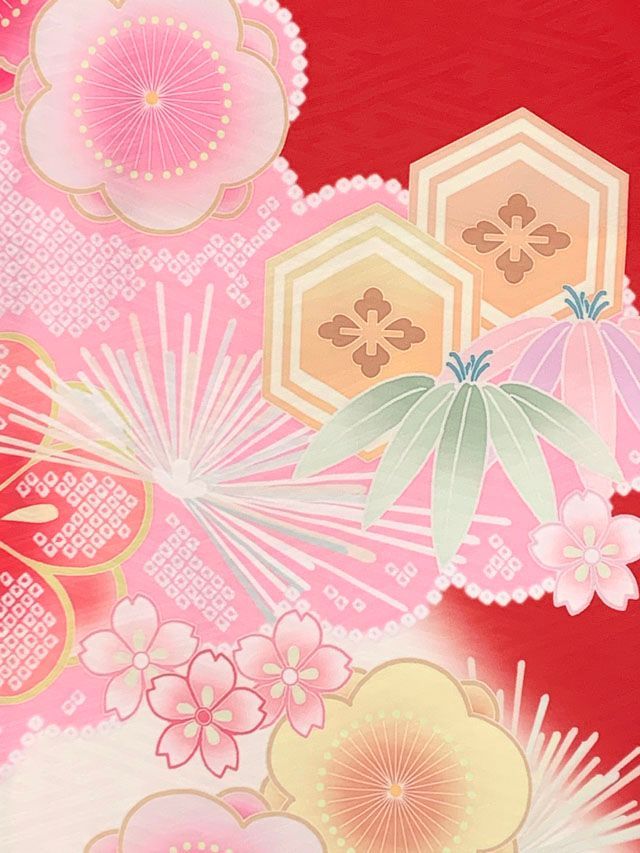 式部浪漫ブランド 絵羽柄の着物