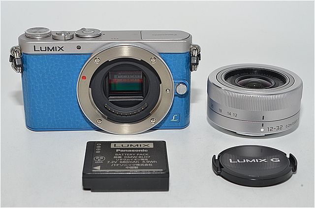 極上品】 パナソニック Panasonic GM1S レンズキット ブルー DMC-GM1SK