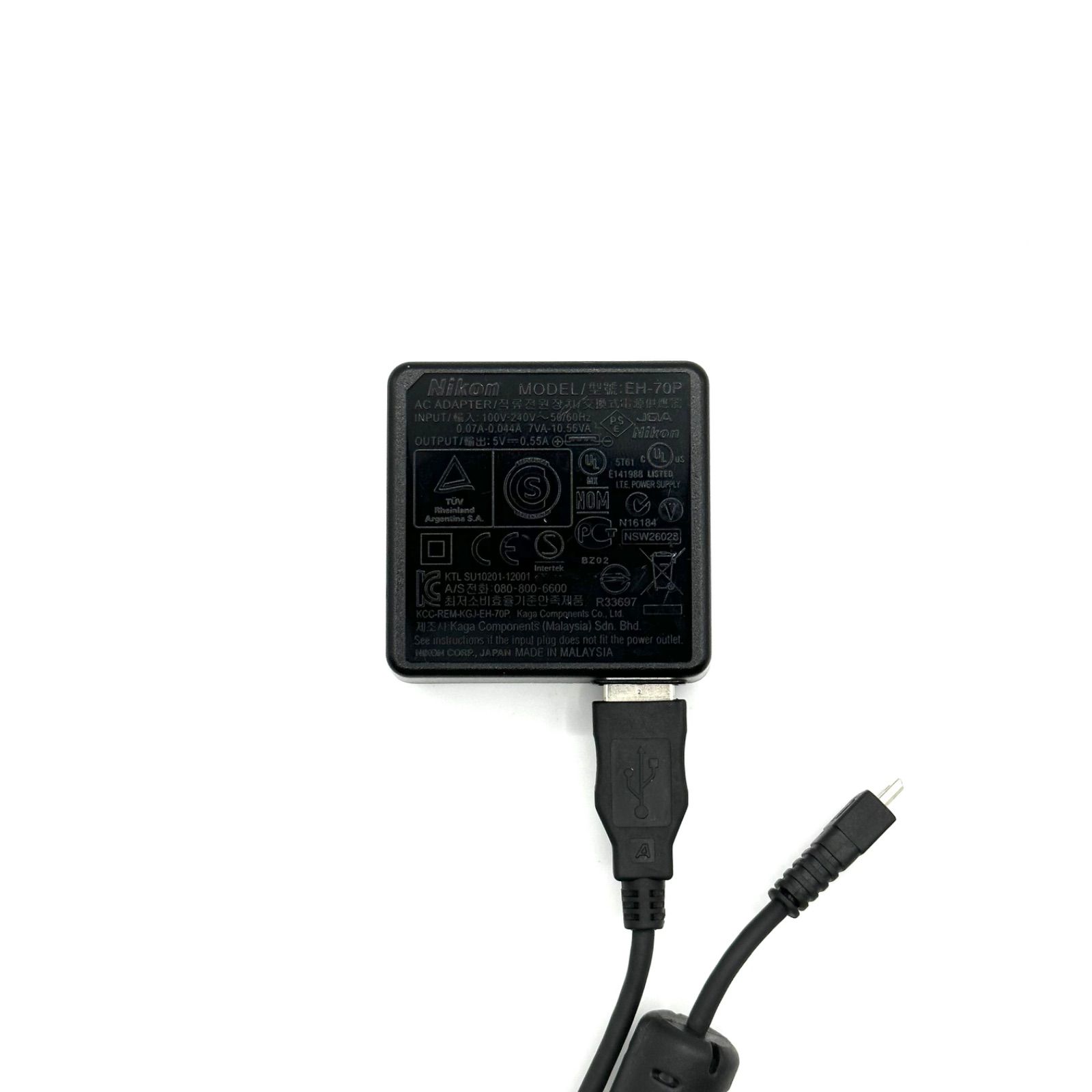 Nikon EH-70P USBケーブル 充電ACアダプター 充電ケーブル 充電器