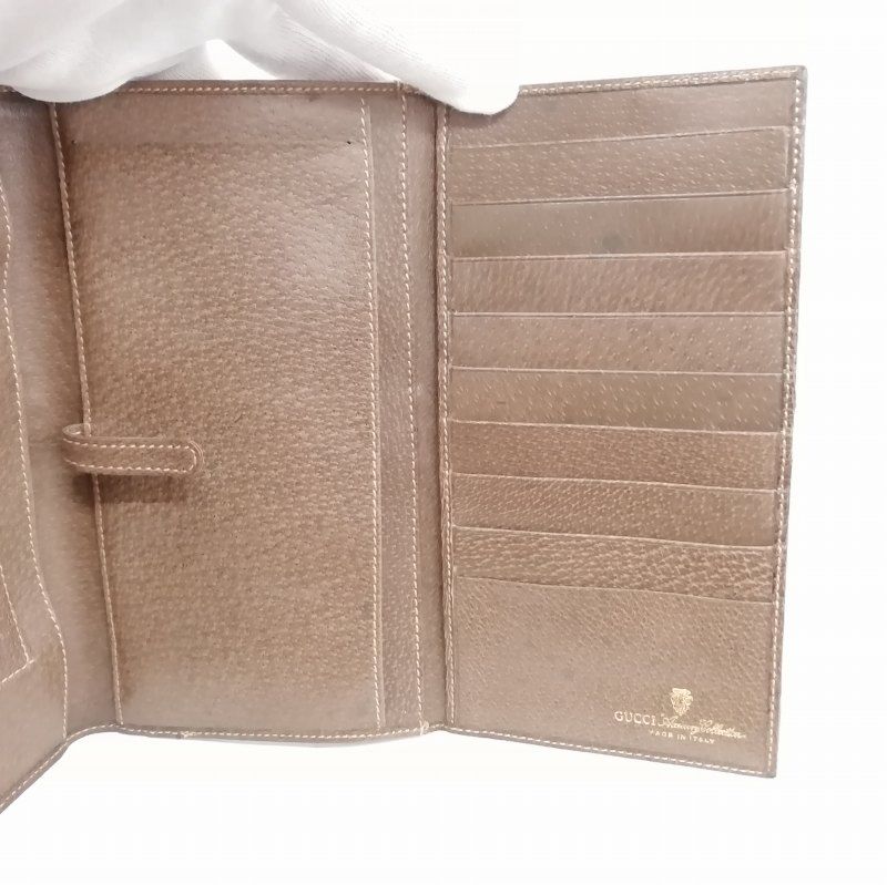 グッチ GUCCI オールドグッチ シェリーライン GG Wホック 長財布 
