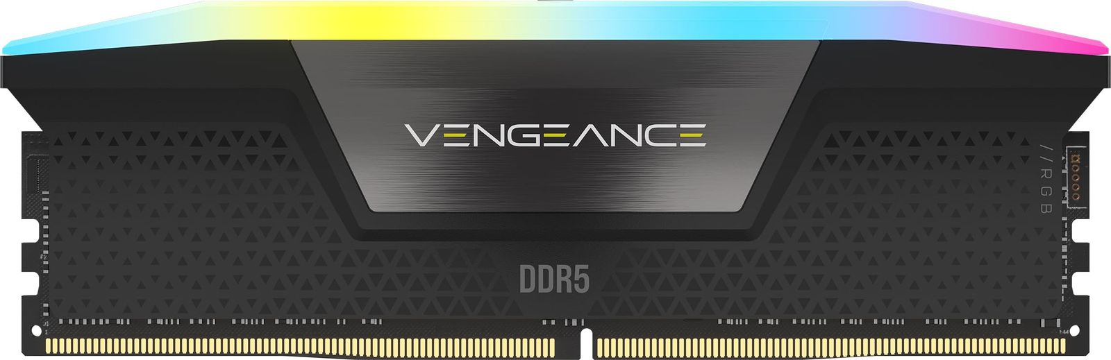 CORSAIR DDR5-5200MHz デスクトップPC用メモリ VENGEANCE RGB DDR5シリーズ Intel XMPメモリキット 16GB ブラック 16GB×1枚 CMH16GX5M1B5200C40