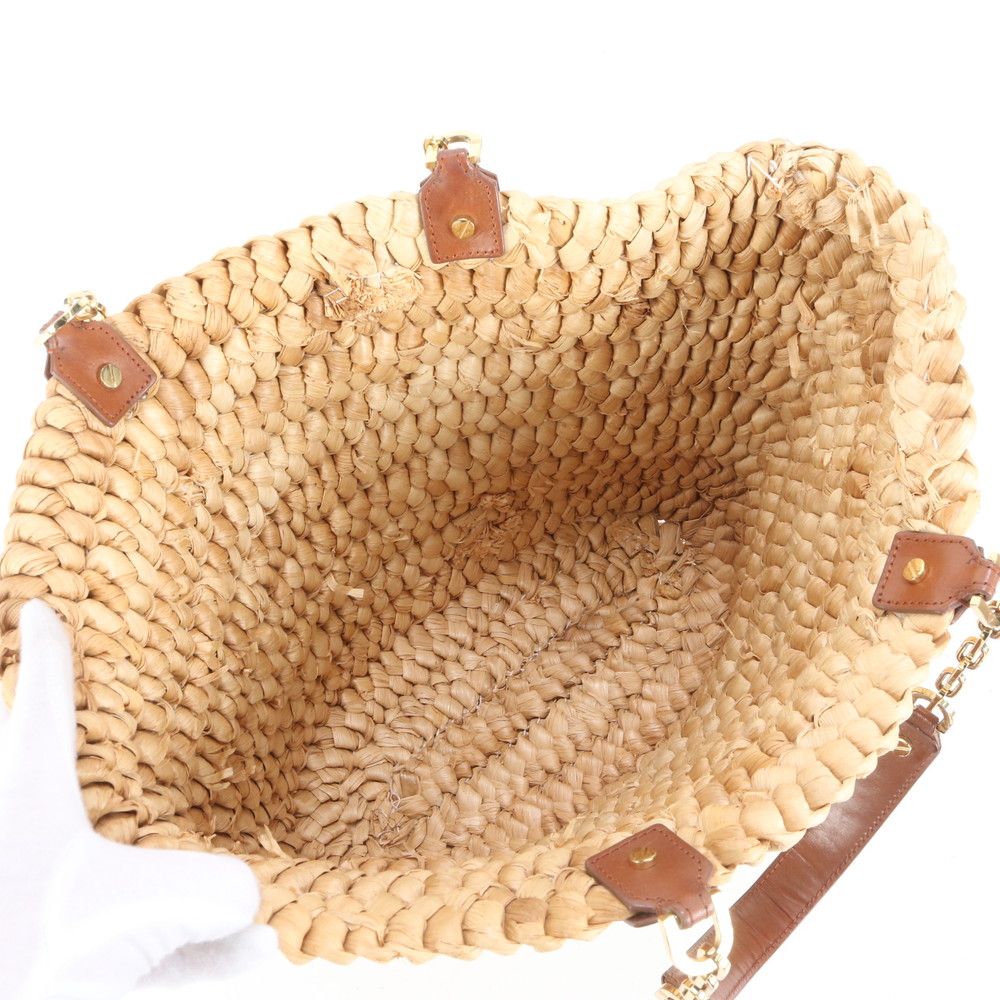 【美品/保存袋付き】トリーバーチ ロビンソン カゴバック レザー×カゴ 肩掛け 美品/保存袋付き】トリーバーチ ロビンソン カゴバック レザー