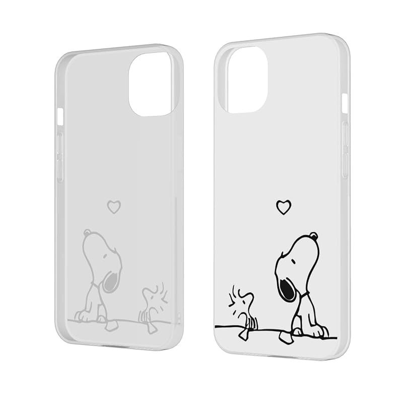 新品　適用 スヌーピー iphone13 ケース シリコン TPU 携帯ケース 耐衝撃 アイフォン13 カバー さらさら『 画面 ・ レンズ保護、滑り止め 』〔 薄型、超軽量、持ちやすい 〕 Qi充電 衝撃吸収 HQ・T