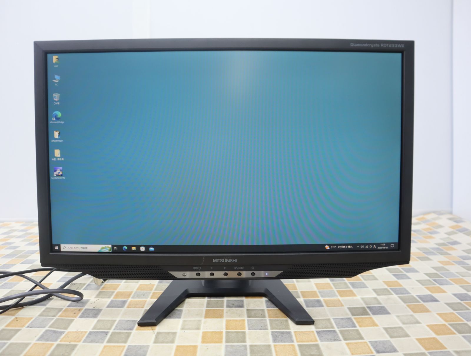 △PC機器 ｜23インチ 液晶モニター｜MITSUBISHI 三菱 RDT233WX BK ディスプレイ｜ホワイト フルHD 1920×1080  □O2881 - メルカリ