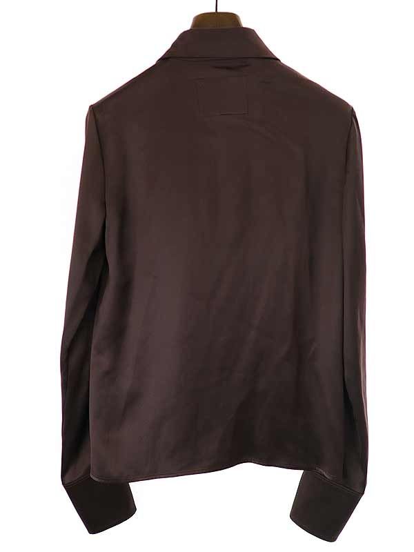 JIL SANDER ジルサンダー 22AW ポインテッドカラー シルク ブラウス 
