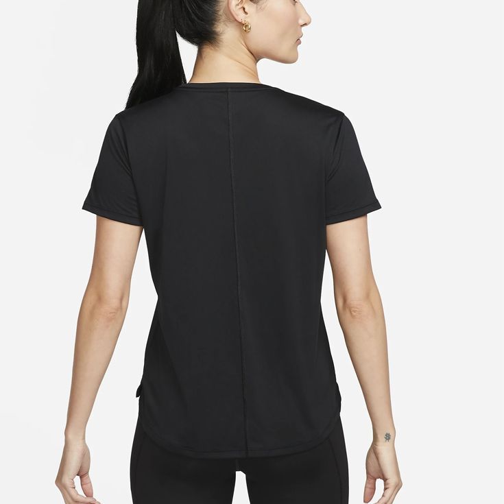 ナイキ nike Dri-FIT スウッシュ ランニングTシャツ 半袖 ウィメンズ レディース 女性【fb4697-010】陸上・ランニング用品 M (010)ブラック/クールグレー