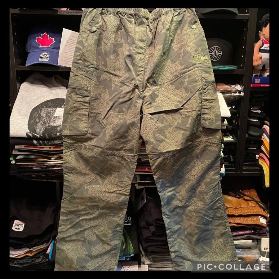 FIRST DOWN CARGO PANTS SUPPLEX NYLON　byE-WAX STUDIO LEAF GREEN Lサイズ