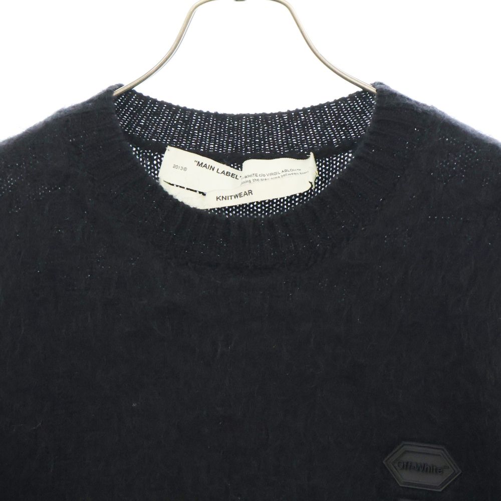 オフホワイトモヘアクルーネックセーターOff-White