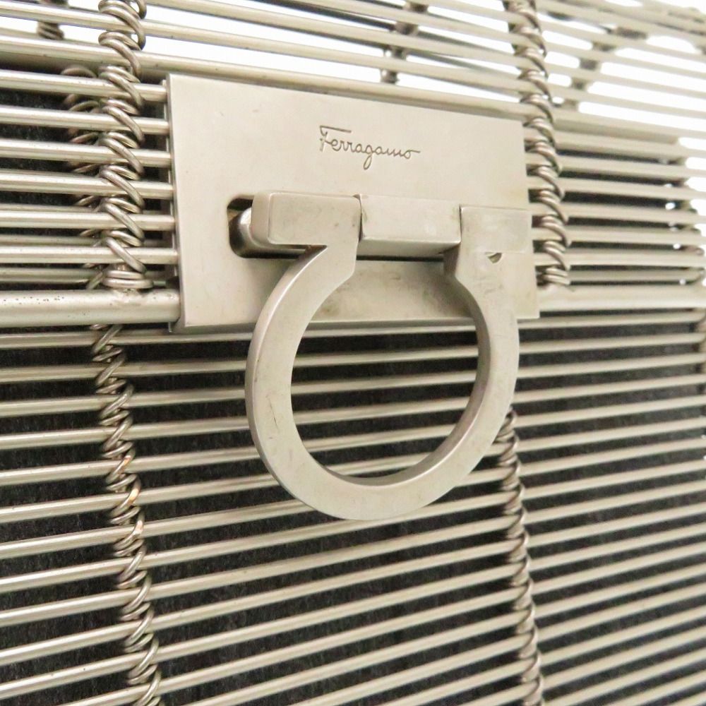 サルヴァトーレフェラガモ ガンチーニ DO-21 8840 メタル シルバー