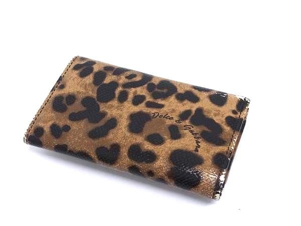 【美品】DOLCE&GABBANA レオパード ポーチ DGチャーム 保存袋付き DOLCE&GABBANA - ドルガバ DOLCE&GABBANA レオパード 豹柄