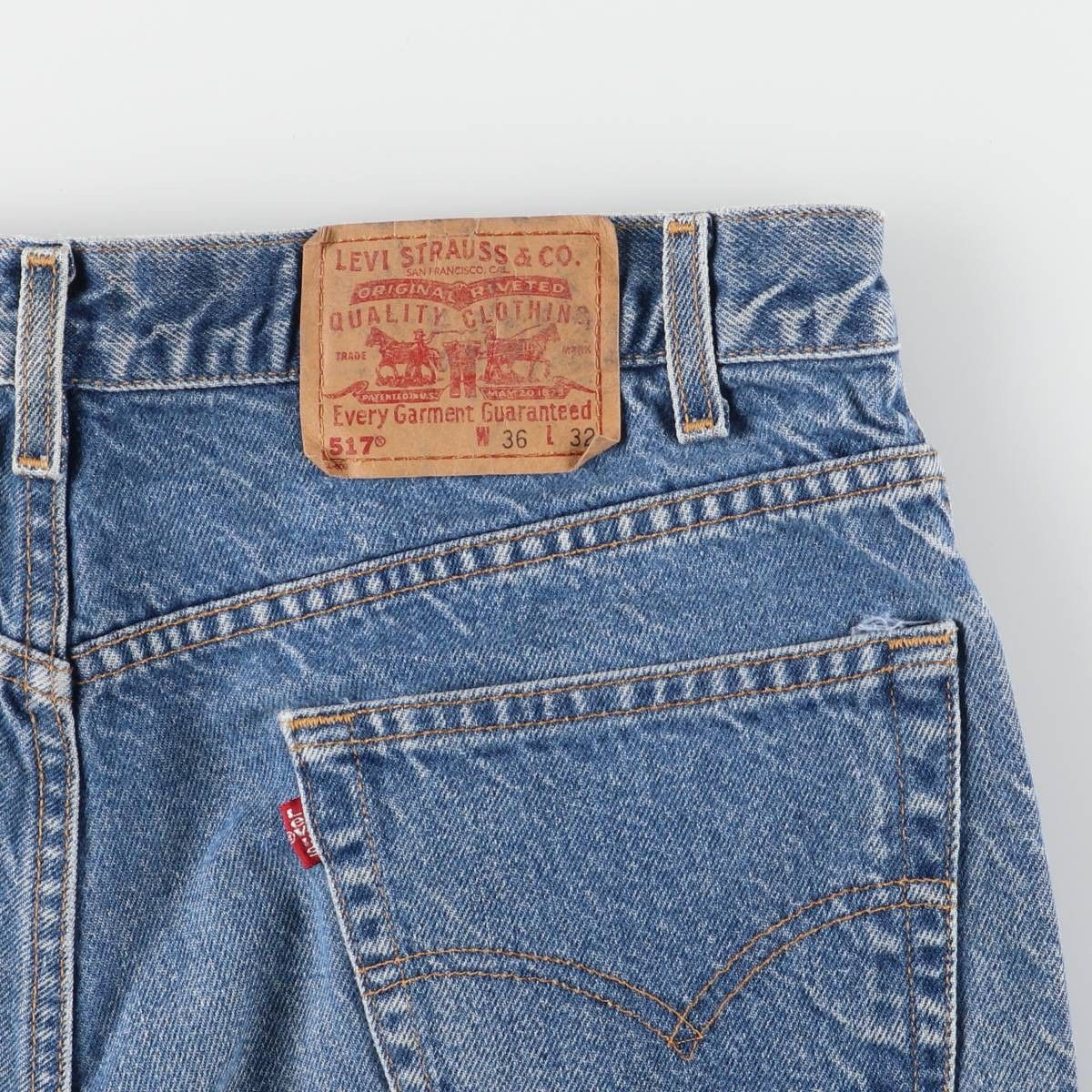 古着 リーバイス Levi's 517 ブーツカットデニムパンツ メンズw34相当