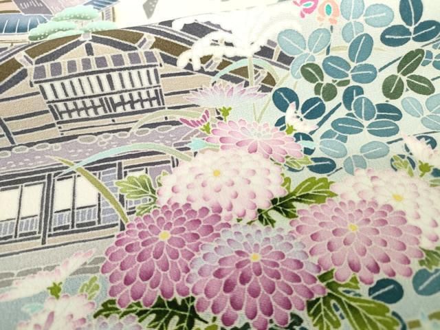 平和屋着物＊夏物　黒留袖　絽　草花文　AABD3344jd 平和屋着物＊夏物 黒留袖 絽 冊子花文 金彩 正絹 逸品 未使用