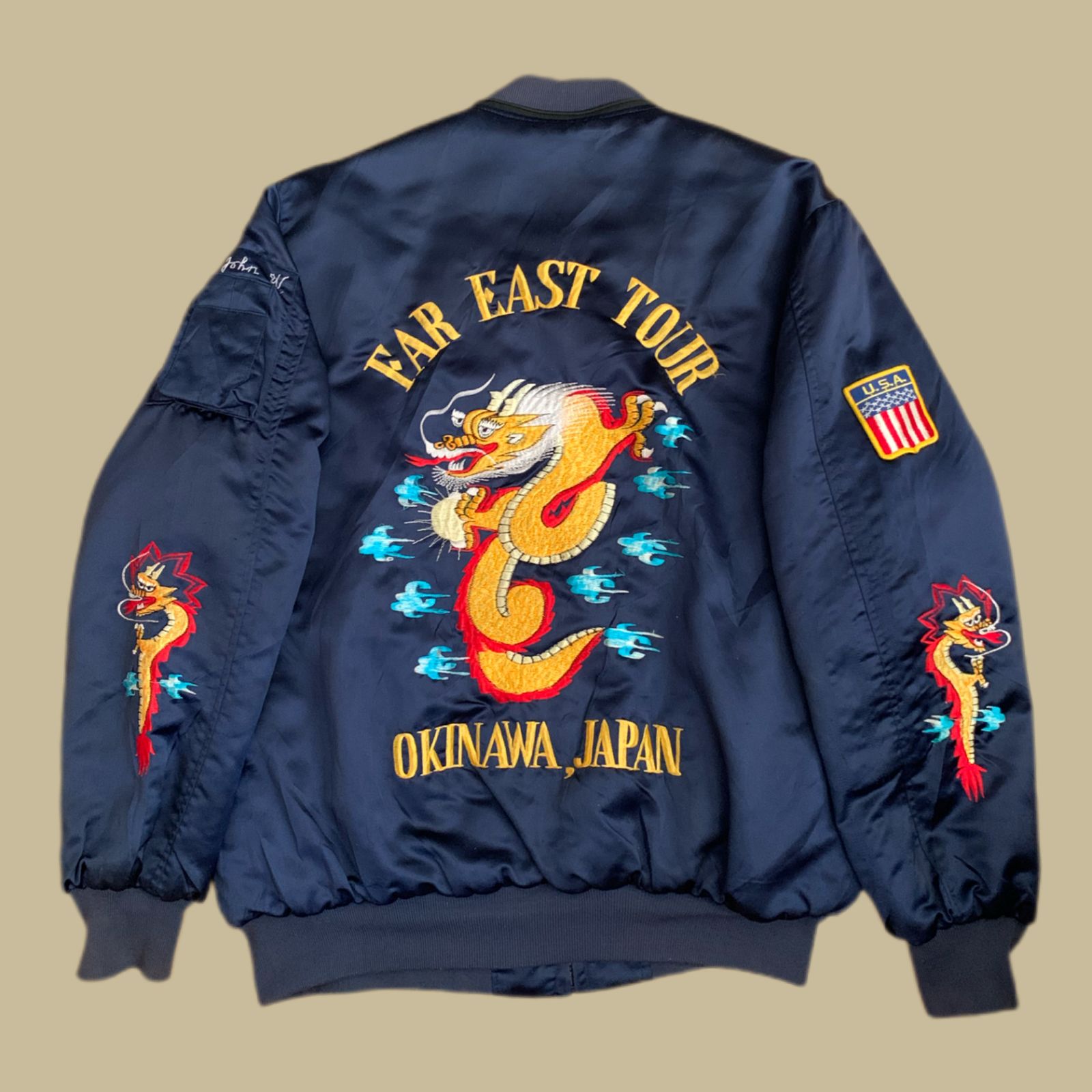 FAR EAST TOUR OKINAWA JAPAN スーベニアジャケット VINTAGE（ヴィンテージ）の「【ヴィンテージ古着】