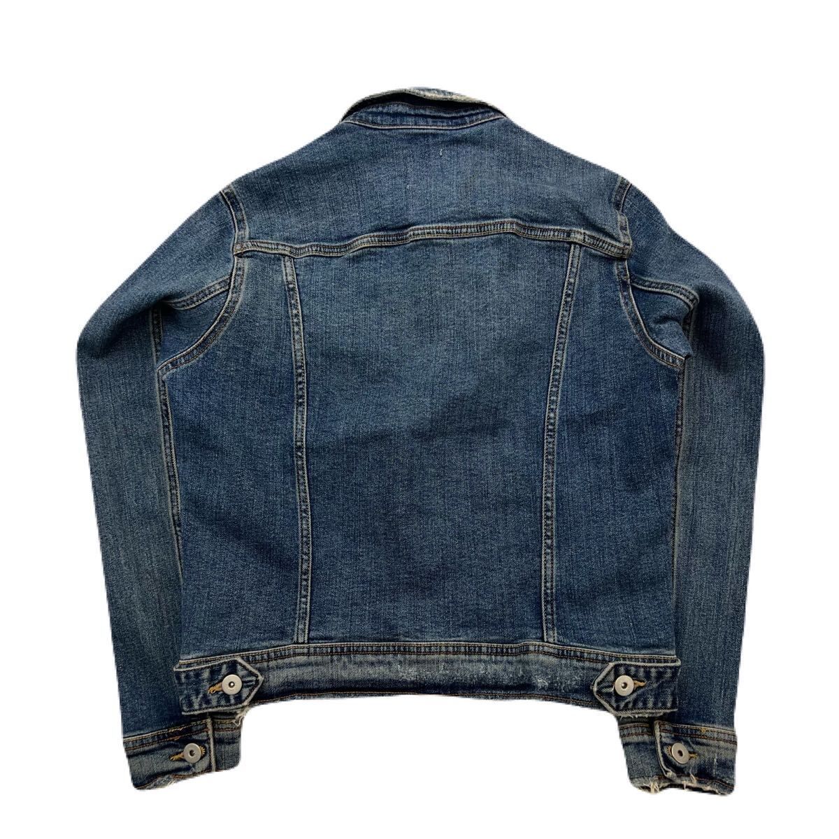 ZARA ザラ デニムジャケット ダメージ加工 ブルー ブルゾン レディース