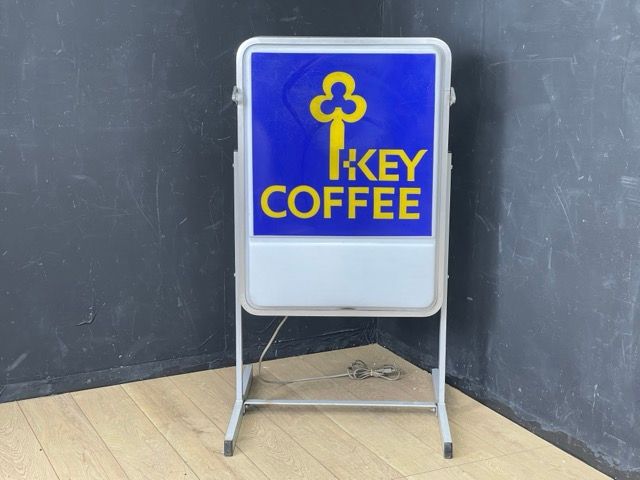 電光看板【中古】動作保証 KEY COFFEE 自立看板 電飾看板 キーコーヒー 喫茶店 カフェ 約54×54.5×100cm 珈琲店/59541 -  メルカリ