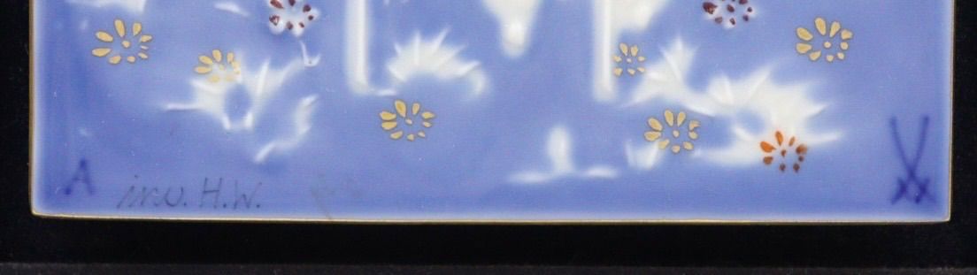 マイセン　MEISSEN 青のメルヘンシリーズ　魔法の食卓　陶板画 楽天市場】マイセン (Meissen) 陶画 青のメルヘン 魔法の食卓