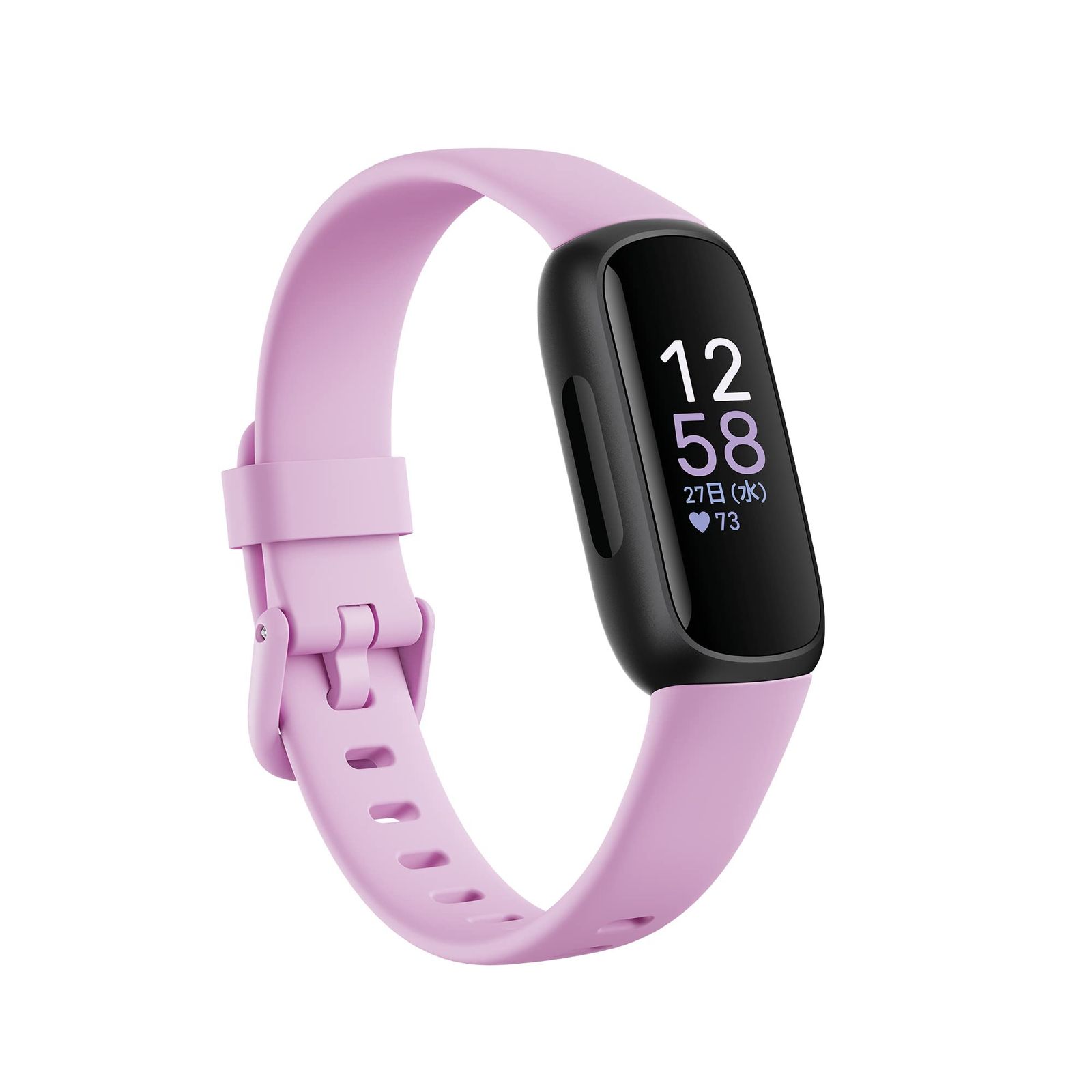 Fitbit Inspire 3 フィットネストラッカー Lilac Bliss/Black FRCJK L/Sサイズ[最大10日間のバッテリーライフ/心拍計][日本正規品] [Lilac Bliss/Black]