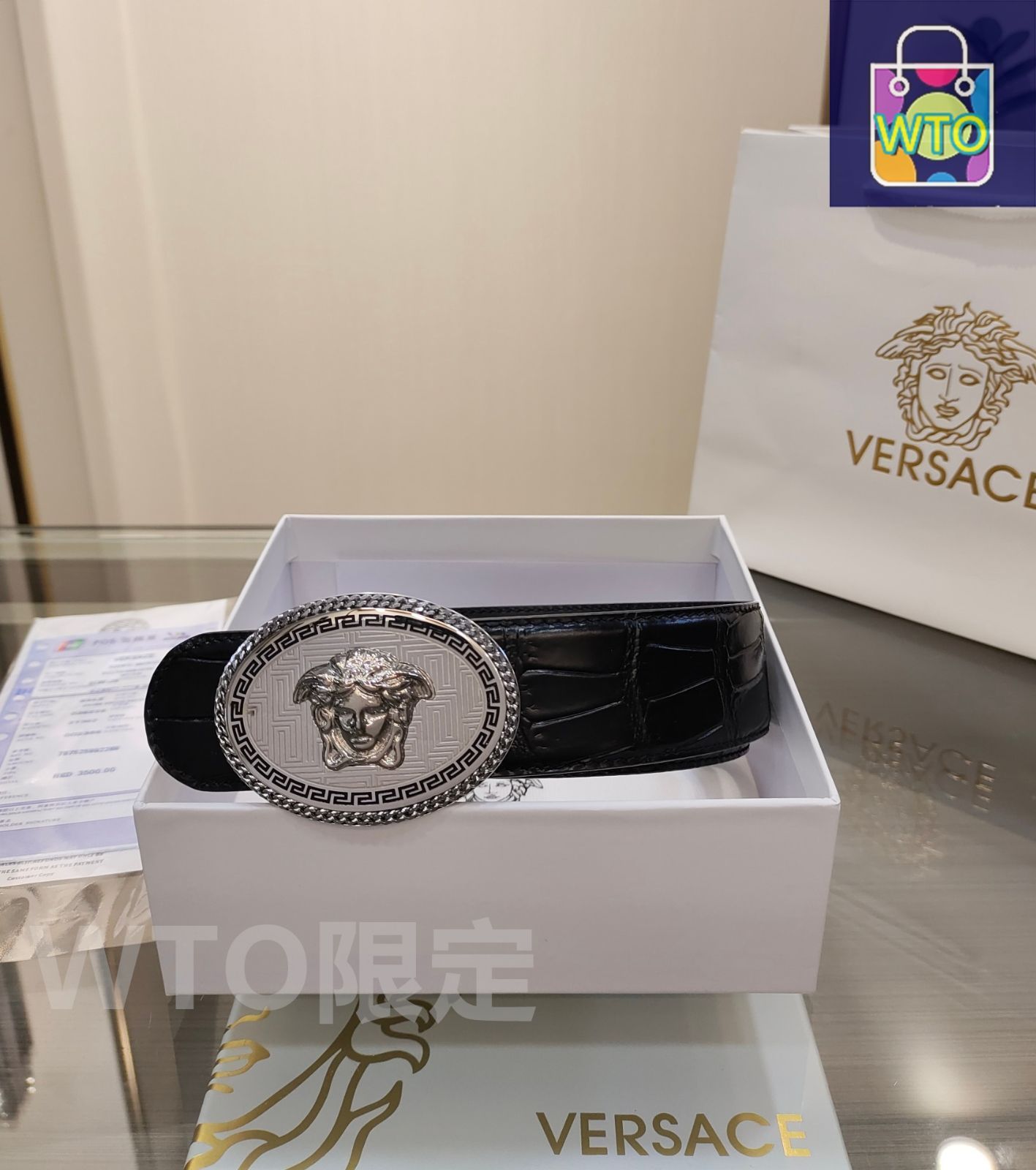 ヴェルサーチ 4500□GIANNI VERSACE ヴェルサーチオーストリッチbc07x1 - メルカリ